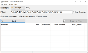 Executable Bit Scanner скриншот № 1