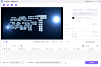TunesKit Subtitle Editor скриншот № 1