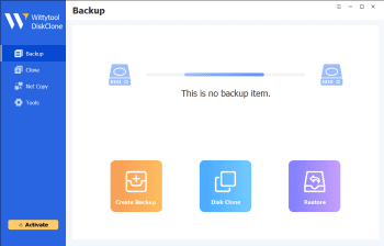 Wittytool DiskClone скриншот № 1