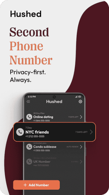 Hushed скриншот № 1