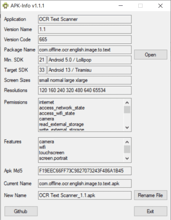 APK-Info скриншот № 1