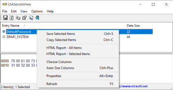 LSASecretsView скриншот № 1