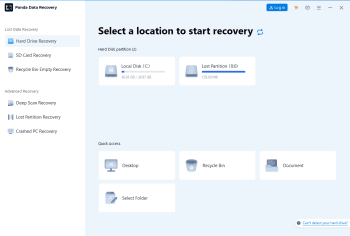 Panda Data Recovery скриншот № 1