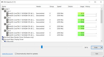 CPU Grab Ex скриншот № 1
