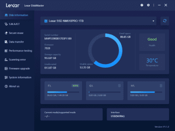 Lexar DiskMaster скриншот № 1