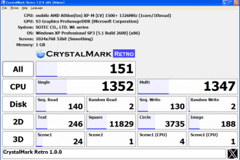 CrystalMark Retro скриншот № 1