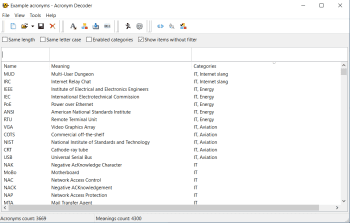 Acronym Decoder скриншот № 1