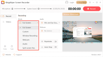 Kingshiper Screen Recorder скриншот № 1