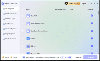 Master Uninstaller скриншот № 1