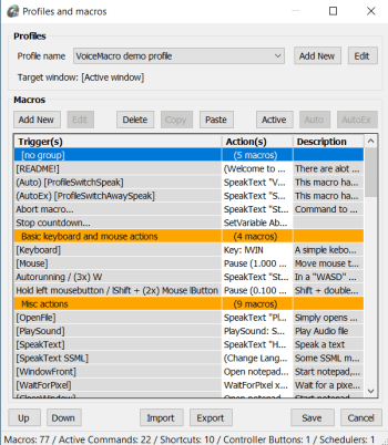 Portable VoiceMacro скриншот № 1