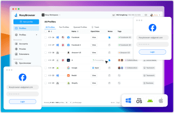 RoxyBrowser скриншот № 1