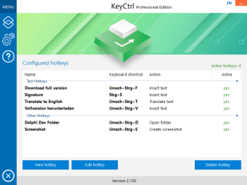 KeyCtrl скриншот № 1