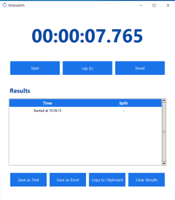 Stopwatch скриншот № 1