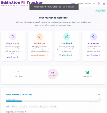 Addiction Tracker скриншот № 1