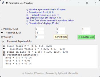 Parametric Line Visualizer скриншот № 1