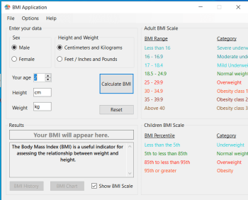 BMI Application скриншот № 1