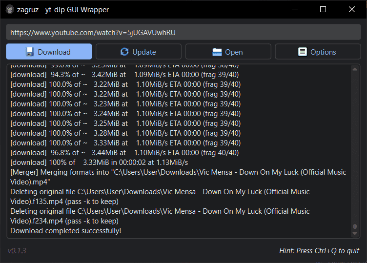 Zagruz Yt dlp GUI Wrapp Zagruz Yt dlp GUI Wrapp 