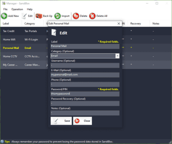 SandiBox скриншот № 1