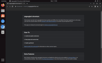 UnGoogled Chromium скриншот № 1