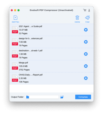 Enolsoft PDF Compressor скриншот № 1