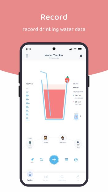 Lemonlet Water Tracker скриншот № 1