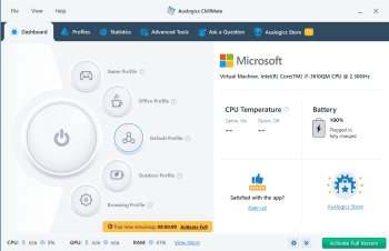 Auslogics ChillMate скриншот № 1
