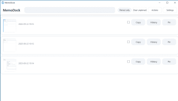 MemoDock скриншот № 1
