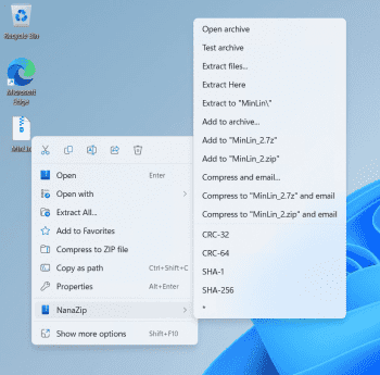 NanaZip скриншот № 1