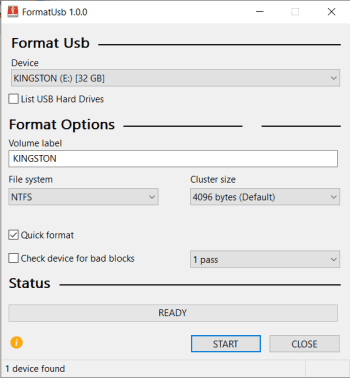 FormatUsb скриншот № 1