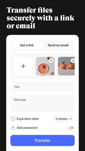 WeTransfer скриншот № 1