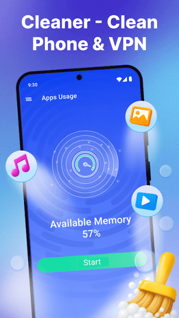 Cleaner - Clean Phone & VPN скриншот № 1
