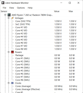 Libre Hardware Monitor скриншот № 1