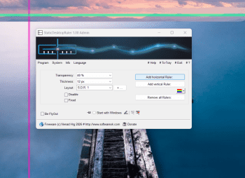 StaticDesktopRuler скриншот № 1