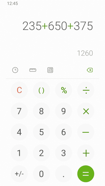 Samsung Calculator скриншот № 1