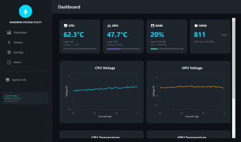 Hardware Voltage Utility скриншот № 1