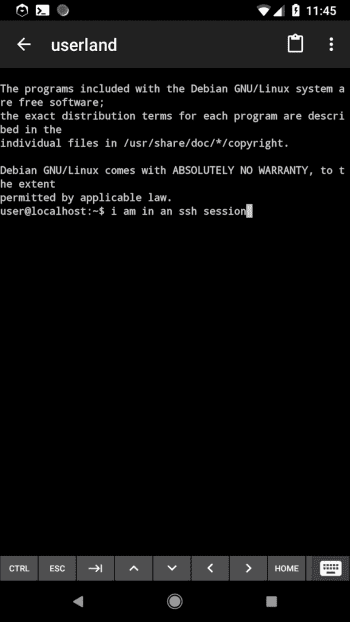 UserLAnd скриншот № 1