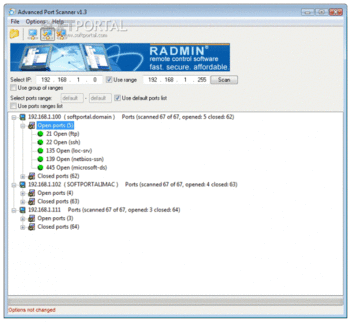 Advanced Port Scanner скриншот № 1