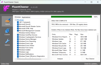 FluentCleaner скриншот № 1