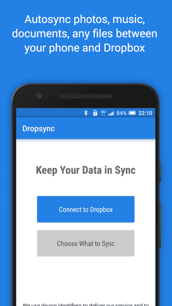 Dropsync for Dropbox скриншот № 1