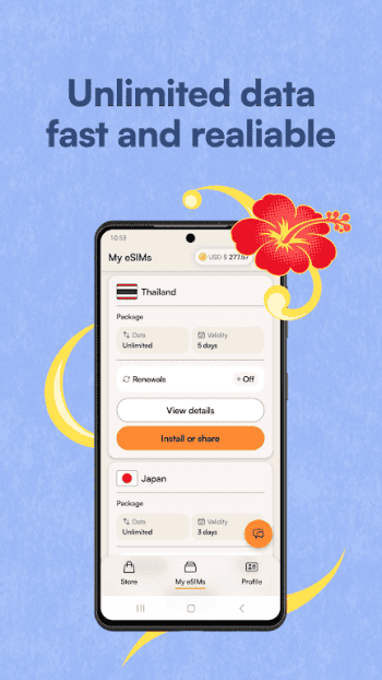 eSIM for travel скриншот № 1