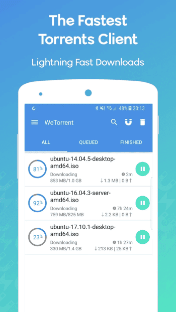 WeTorrent скриншот № 1