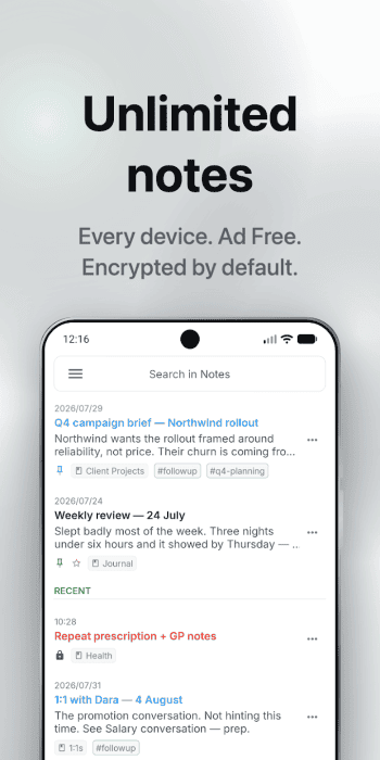 Notesnook Secure скриншот № 1