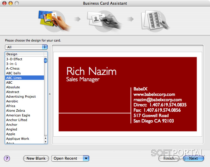 Business Card Composer 5 discount