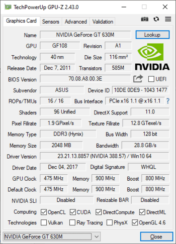 GPU-Z скриншот № 1