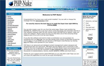 PHP-Nuke скриншот № 1
